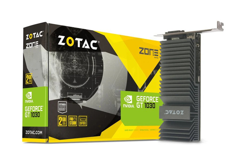 Zotac GTX 1030 Zone 2GB GDDR5 PCI-E Gen 3x4 - Graphics Card - كرت الشاشة